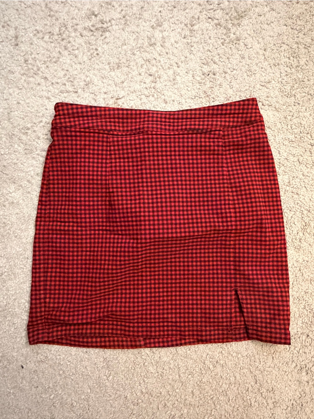 Grace Red and Black Plaid Mini Skirt